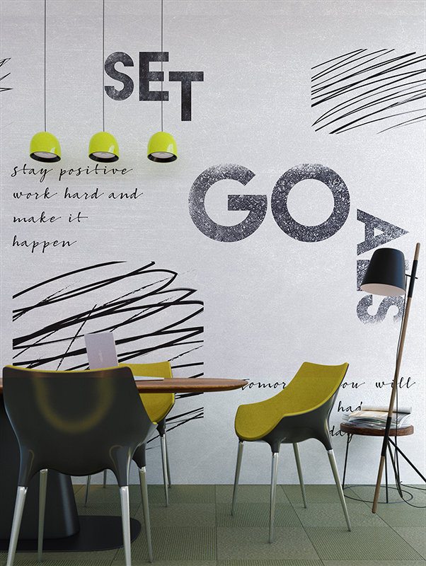 Motivational Wall Mural | Designer Wallpaper | Accent Wall