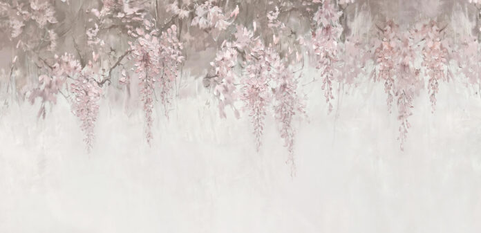 tapet-petal-muse-flori roz-wallpaper-pink flowers-designer