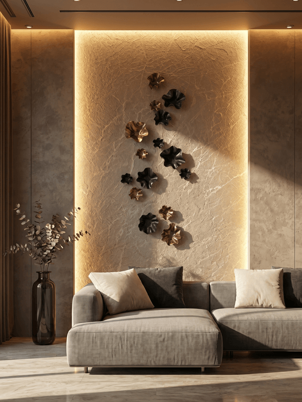 ambient-1-flori-flowes-patina-sculpture-decoration-sculpturi-black-gold-auriu-negru-perete