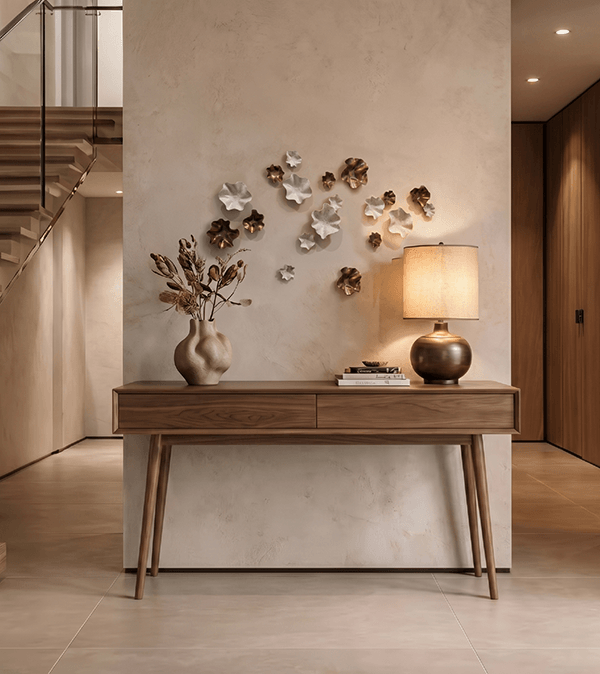 linen-flowers-flori-sculpture-decoration-white-sculpturi-bej-auriu-perete